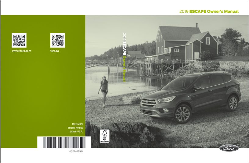 2019 Ford Escape Owners Manual Pdf 518 Pages