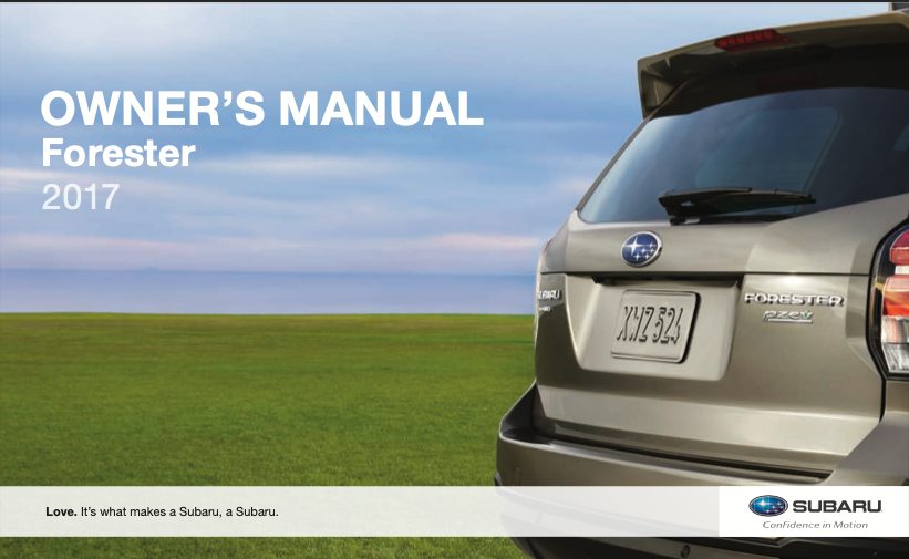 Subaru Forester Owners Manual