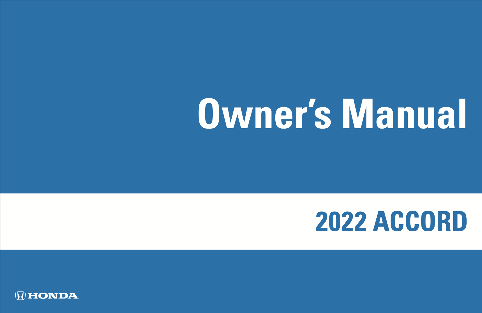 2022 Honda Accord Owners Manual PDF - 657 Pages